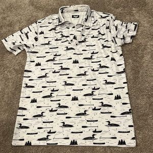 Men’s Medium Loons Golf Polo Waggle